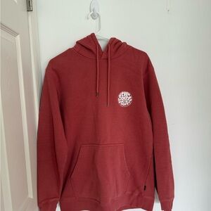 Mens L RipCurl Red Hoodie